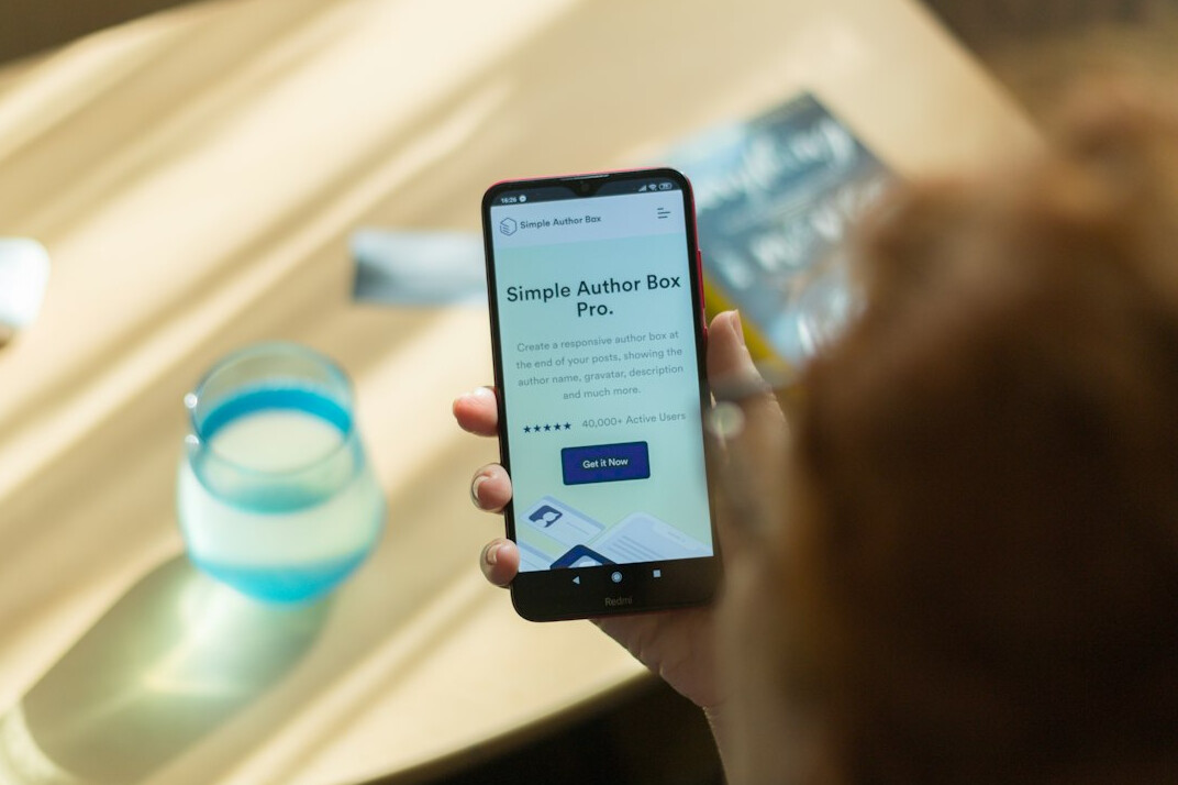customer using mobile app for insurance