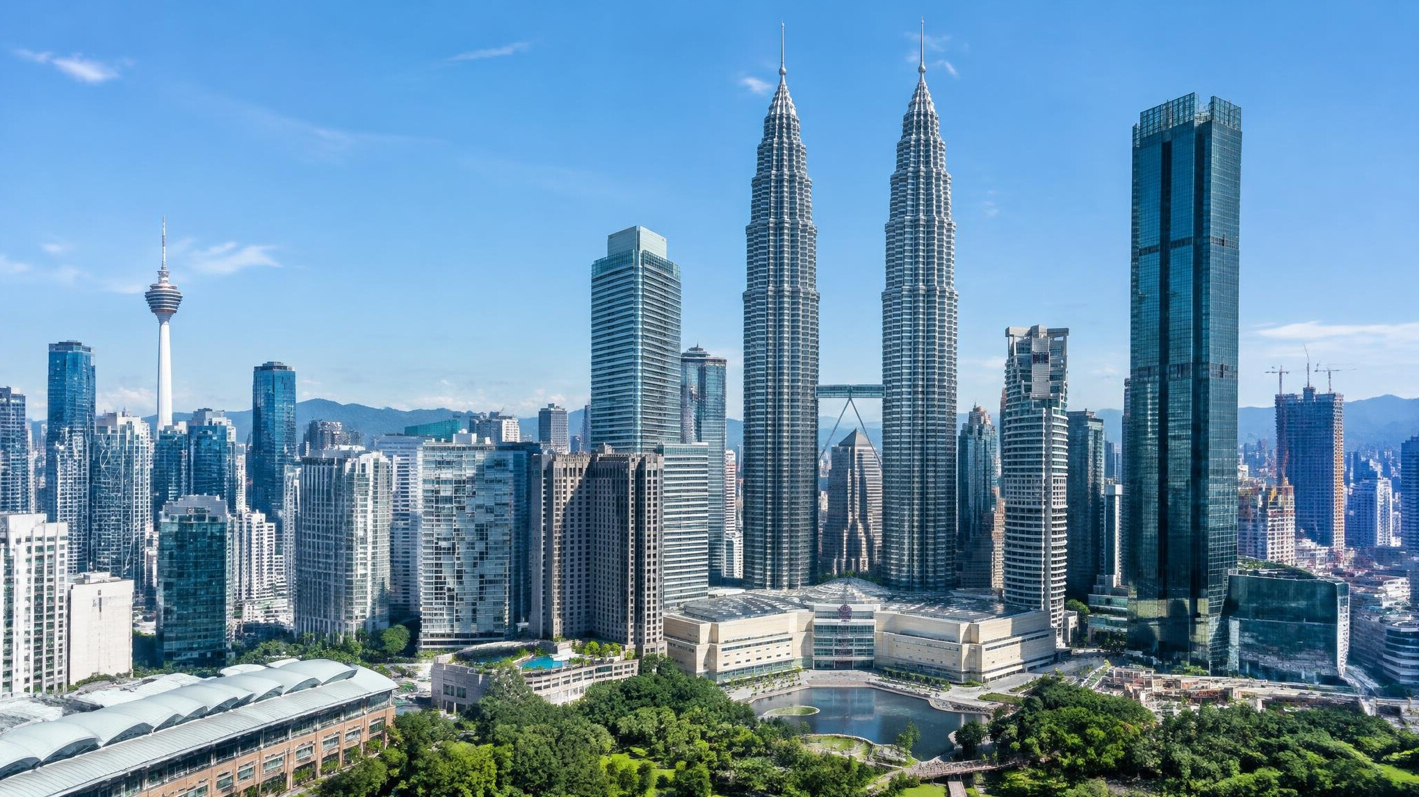 Kuala Lumpur city skyline with modern skyscrapers during daytime