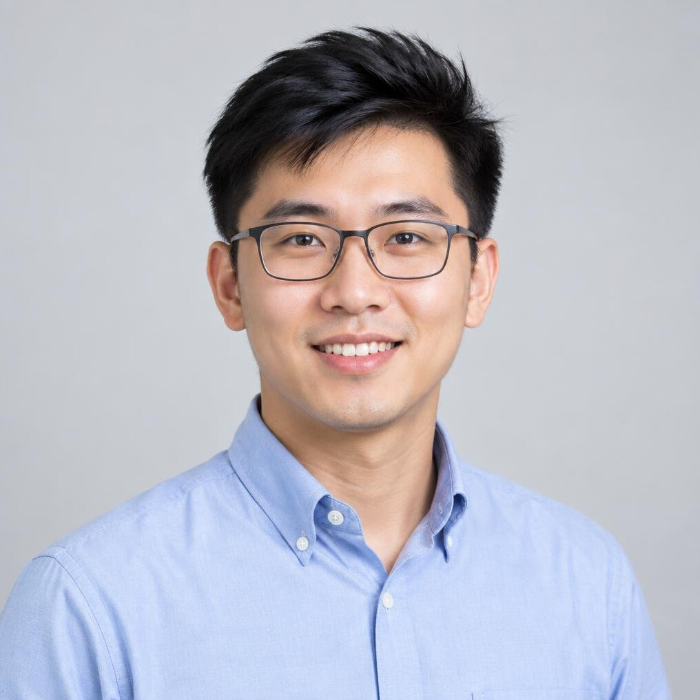 Studio portrait of a Malaysian Chinese man software engineer